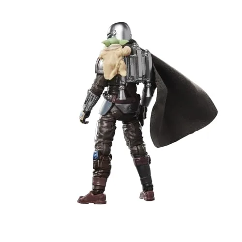 Star Wars ▫️ The Vintage Collection: The Mandalorian & Grogu, Figura de ação colecionável de The Mandalorian & Grogu, em escala de 9,5 cm 7