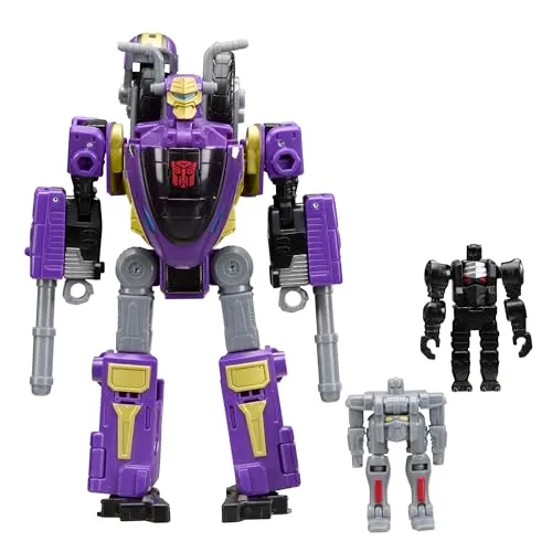 Transformers ▫️ Age of the Primes, Sideways, Figura conversível da classe Viajero com 14,5 cm, Figura de ação com 2 mini-figuras, Brinquedos robóticos, A partir dos 8 anos 3