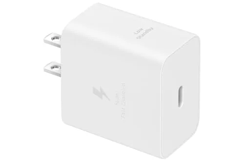 Samsung ▫️ Adaptador de carregamento rápido EP-T4511N, carregador USB-C com carregamento rápido de 45 W, compatível com dispositivos de outros fabricantes, branco 5