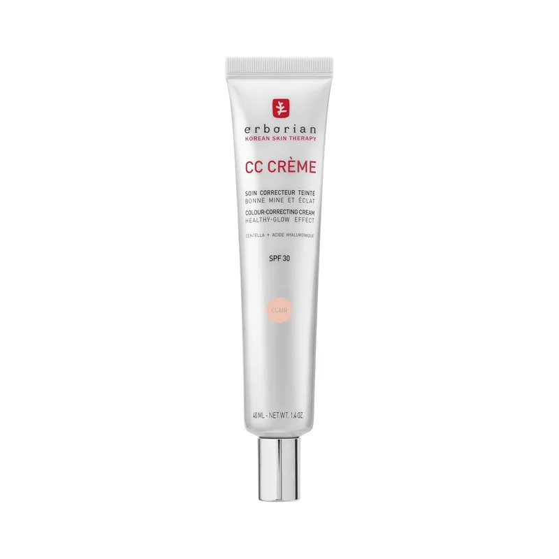 Erborian ▫️ CC Crème com Centella Asiática - Creme Facial Iluminador de Alta Definição e Maquilhagem - Proteção Solar FPS 30 - Cosméticos Coreanos