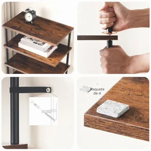 HOOBRO ▫️ Estante vertical para sapatos, estante de canto com 8 níveis, expositor, estante para espaços pequenos, organizador de sapatos, adequada para a entrada e o hall de entrada EBF488XJ01 6