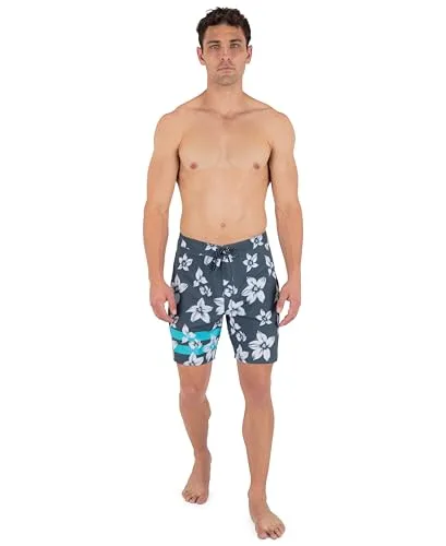 Hurley ▫️ Calções de banho Phantom Eco Block Party Engineered 18 para homem (pacote de 1) 6