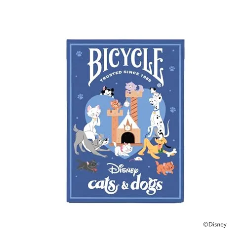 Bicycle ▫️ Baralho de cartas «Disney Cat and Dogs» para fãs e colecionadores 2