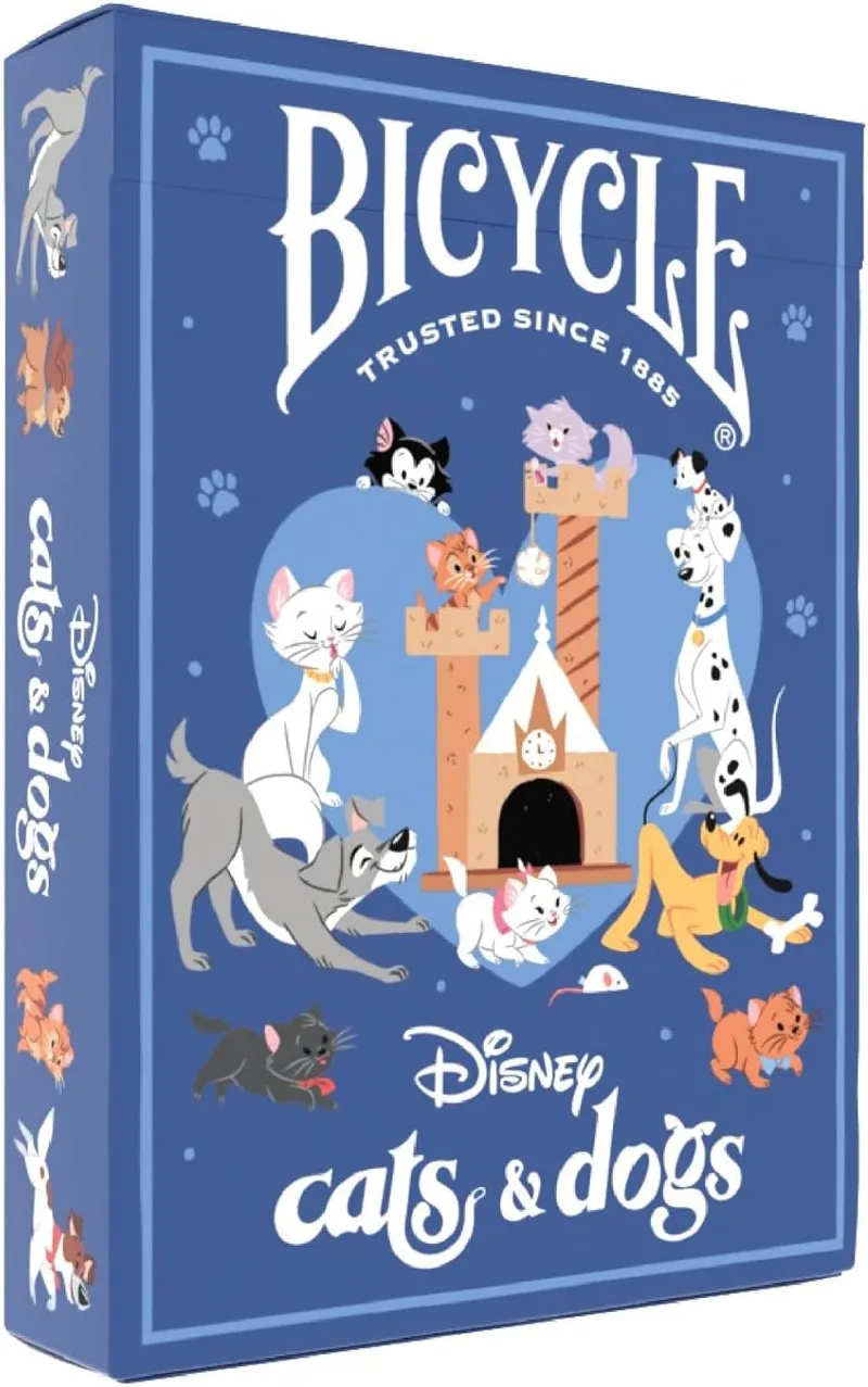 Bicycle ▫️ Baralho de cartas «Disney Cat and Dogs» para fãs e colecionadores