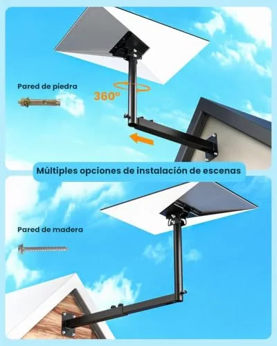 3BAO ▫️ Suporte Starlink Gen 3, suporte ajustável a 360° para Starlink Gen 3, suporte de mastro para Starlink com adaptador de tubo para Starlink Gen 3, kit de montagem na parede longo para Starlink 3