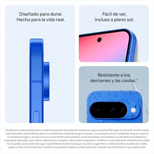 Google ▫️ Pixel 10 - Smartphone Android desbloqueado com Gemini, câmara traseira tripla avançada, bateria com autonomia superior a 24 horas e ecrã Active de 6,3" - Obsidiana, 128 GB 5