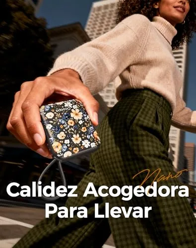 OCOOPA ▫️ Aquecedor de Mãos Recarregável, 2 Unidades, Aquecedor de Mãos Elétrico USB Reutilizável, 4000 mAh, 3 Níveis até 52 °C, Presentes Originais para Mulheres, Ideal para o Natal, Viagens e Atividades ao Ar Livre 6