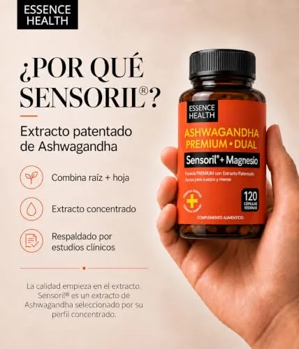 EssenceHealth ▫️ Ashwagandha Sensoril | Equivalente a 6250 mg | Com magnésio | 120 cápsulas 3