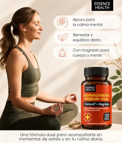 EssenceHealth ▫️ Ashwagandha Sensoril | Equivalente a 6250 mg | Com magnésio | 120 cápsulas 6
