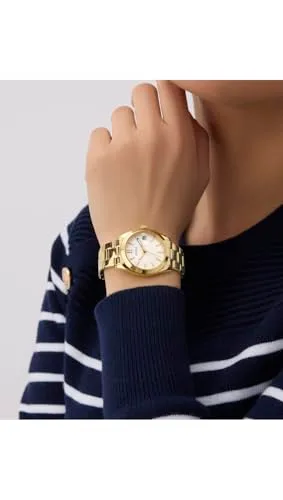 GUESS ▫️ Alice GW0934L2 - Relógio de pulso para mulher com data, bracelete em aço inoxidável, vidro mineral, mostrador branco, 3 bar, diâmetro da caixa: 32 mm 4