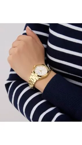 GUESS ▫️ Alice GW0934L2 - Relógio de pulso para mulher com data, bracelete em aço inoxidável, vidro mineral, mostrador branco, 3 bar, diâmetro da caixa: 32 mm 6