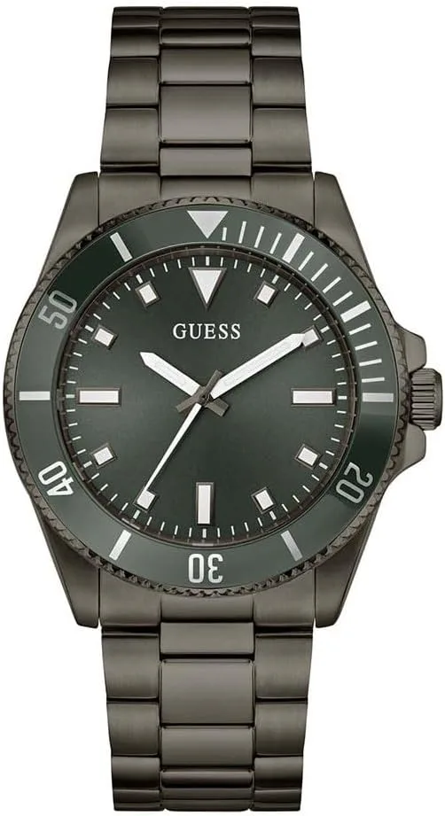 GUESS ▫️ Cliff GW0968G3 - Relógio de pulso para homem (aço inoxidável, 41 mm, bracelete em aço inoxidável, 3 barras), preto