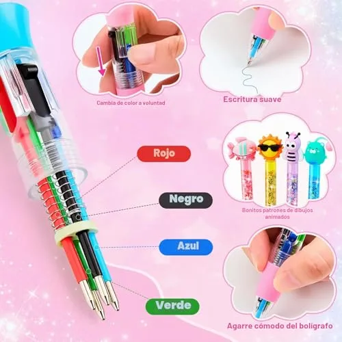 BYHANO ▫️ Kit de Criação de Canetas, Laboratório de Canetas com mais de 52 acessórios, Kit de Artesanato para Crianças, Jogo Criativo para Crianças dos 5 aos 12 anos, Presentes criativos para o Natal 4