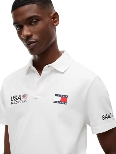 Tommy Hilfiger ▫️ Us Sailgp Réplica Polo Mw0mw44689 Polo de manga curta para homem 3