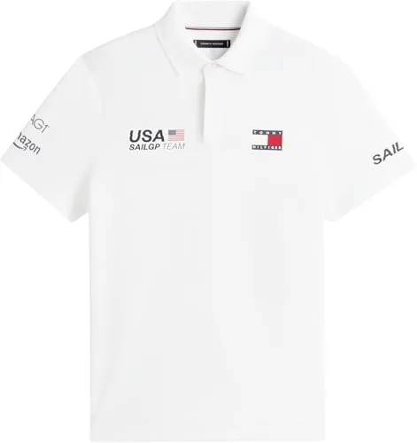 Tommy Hilfiger ▫️ Us Sailgp Réplica Polo Mw0mw44689 Polo de manga curta para homem 5