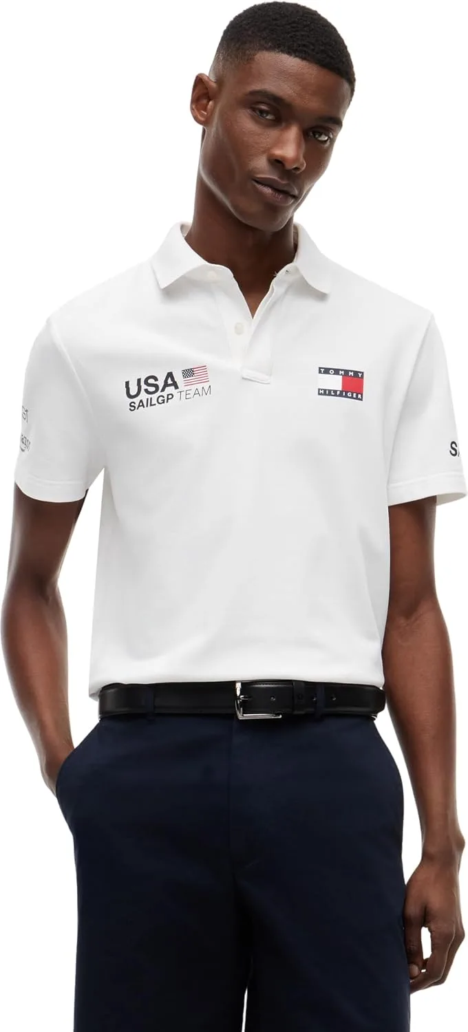 Tommy Hilfiger ▫️ Us Sailgp Réplica Polo Mw0mw44689 Polo de manga curta para homem