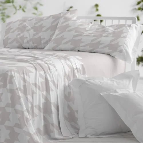 Burrito Blanco ▫️ Conjunto de lençóis 100% algodão para cama 150-160 Quarzo 4