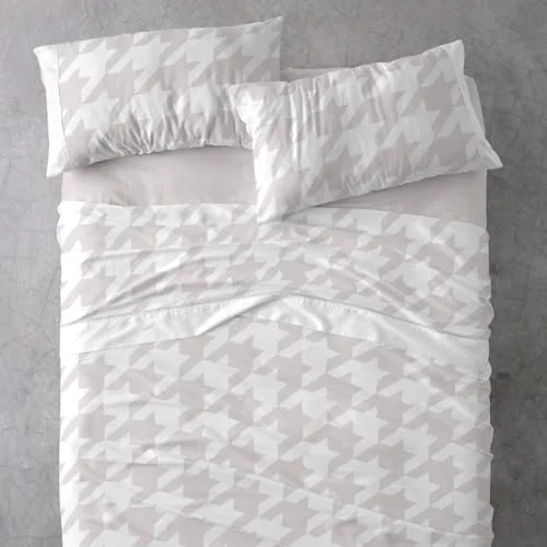 Burrito Blanco ▫️ Conjunto de lençóis 100% algodão para cama 150-160 Quarzo 5
