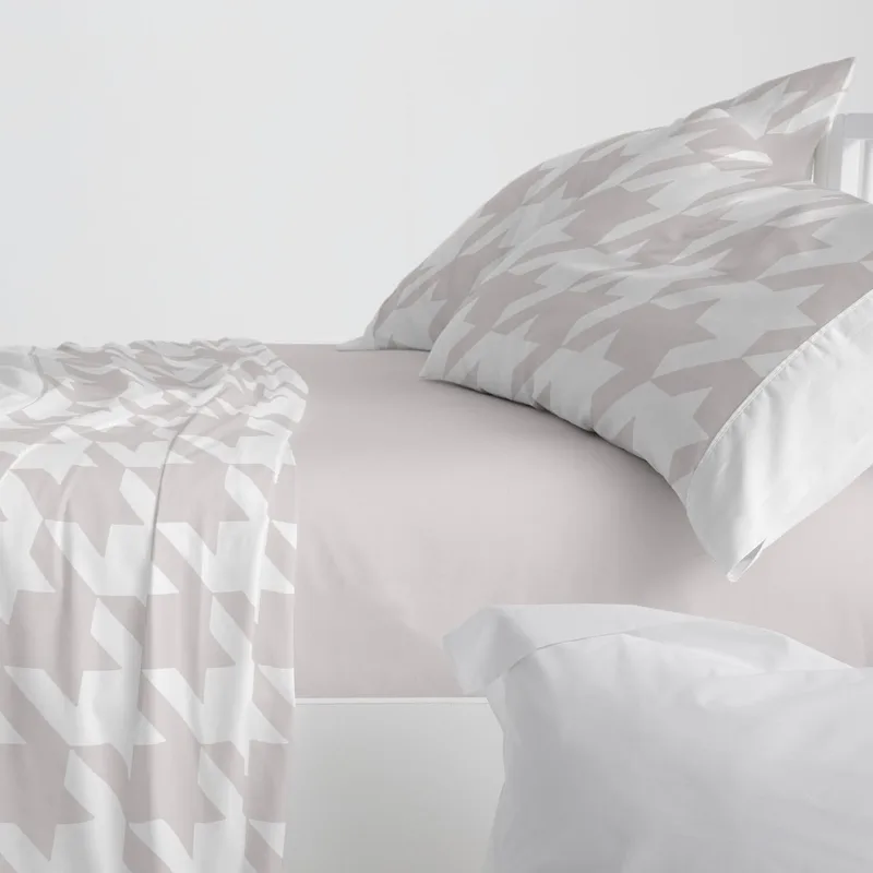Burrito Blanco ▫️ Conjunto de lençóis 100% algodão para cama 150-160 Quarzo