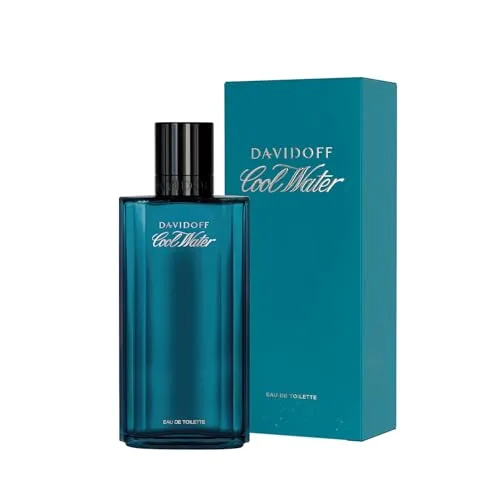 DAVIDOFF ▫️ Cool Water Eau de Toilette para Homem; Fragrância masculina aromática, fresca e com notas de coentro, menta e lavanda; Intensidade média 2