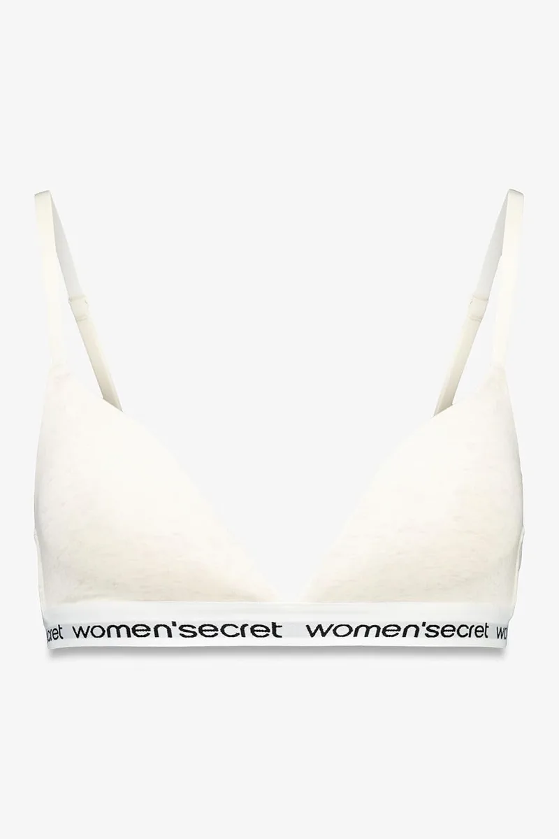 Women'secret ▫️ Sutiã Triangular com Enchimento, Coleção Dusty Pink, Sutiã para Mulher