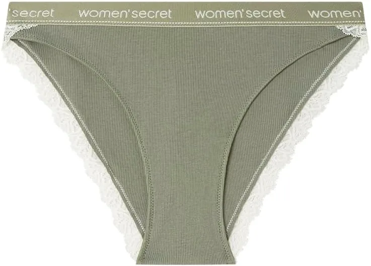 Women'secret ▫️ Cueca Clássica de Algodão para Mulher