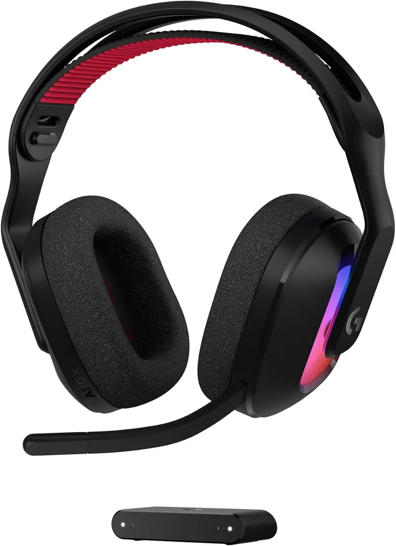 Logitech G ▫️ Astro A20 X LIGHTSPEED auscultadores para jogos sem fios para PS5, Xbox, Nintendo Switch/Switch 2 e PC com sistema duplo PLAYSYNC AUDIO, Bluetooth, microfone de varinha de 48 kHz - Preto