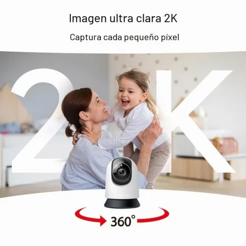 MERCUSYS ▫️ MC210 - Câmara de segurança para interiores com resolução 2K 3MP e função Pan/Tilt 3