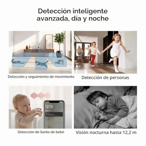 MERCUSYS ▫️ MC210 - Câmara de segurança para interiores com resolução 2K 3MP e função Pan/Tilt 4