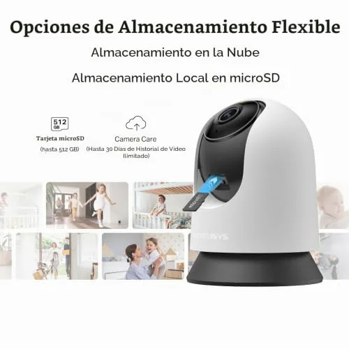 MERCUSYS ▫️ MC210 - Câmara de segurança para interiores com resolução 2K 3MP e função Pan/Tilt 7