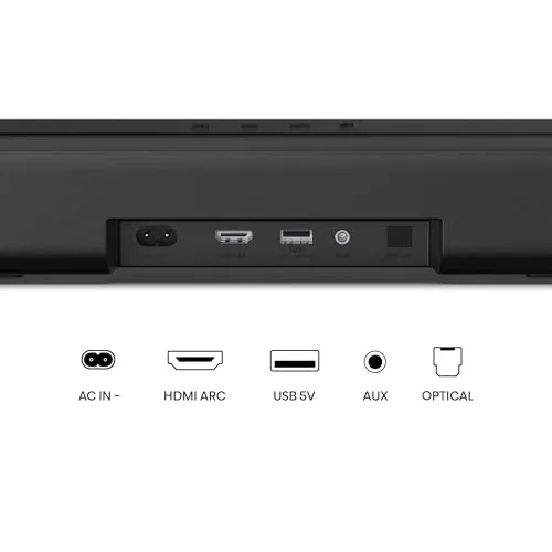 Hisense ▫️ HS1000 - Barra de som 2.0, 120 W, Dolby Audio, DTS Virtual:X, Modo TV, EZPlay, Bluetooth 5.3, eARC 3