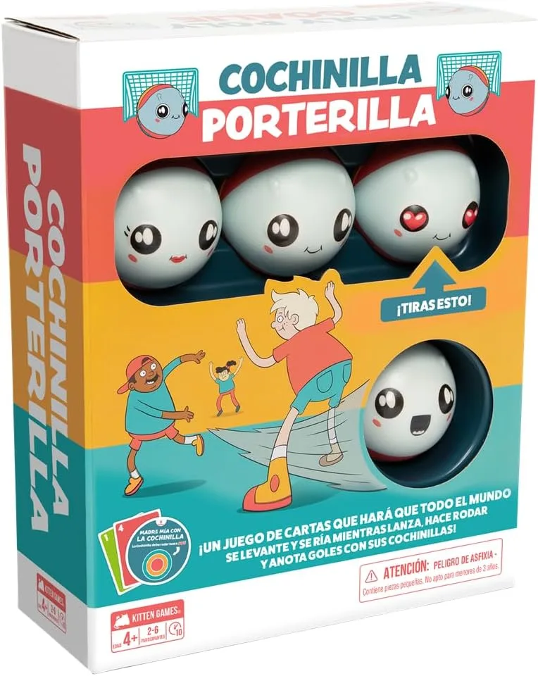Exploding Kittens ▫️ Cochinilla Porterilla, um jogo de cartas que vai fazer com que todos se levantem e se riam, Idade 4+, 2 a 6 jogadores, Inglês