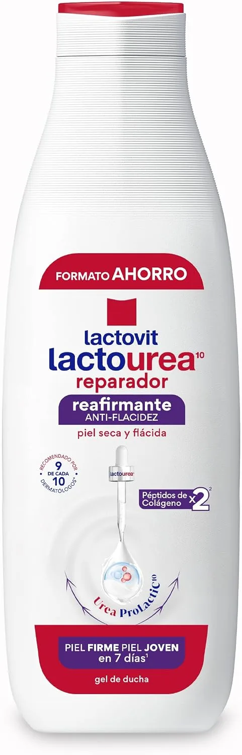Lactovit ▫️ Gel de Banho Reafirmante Lactourea com Colagénio para Pele Seca - 750 ml