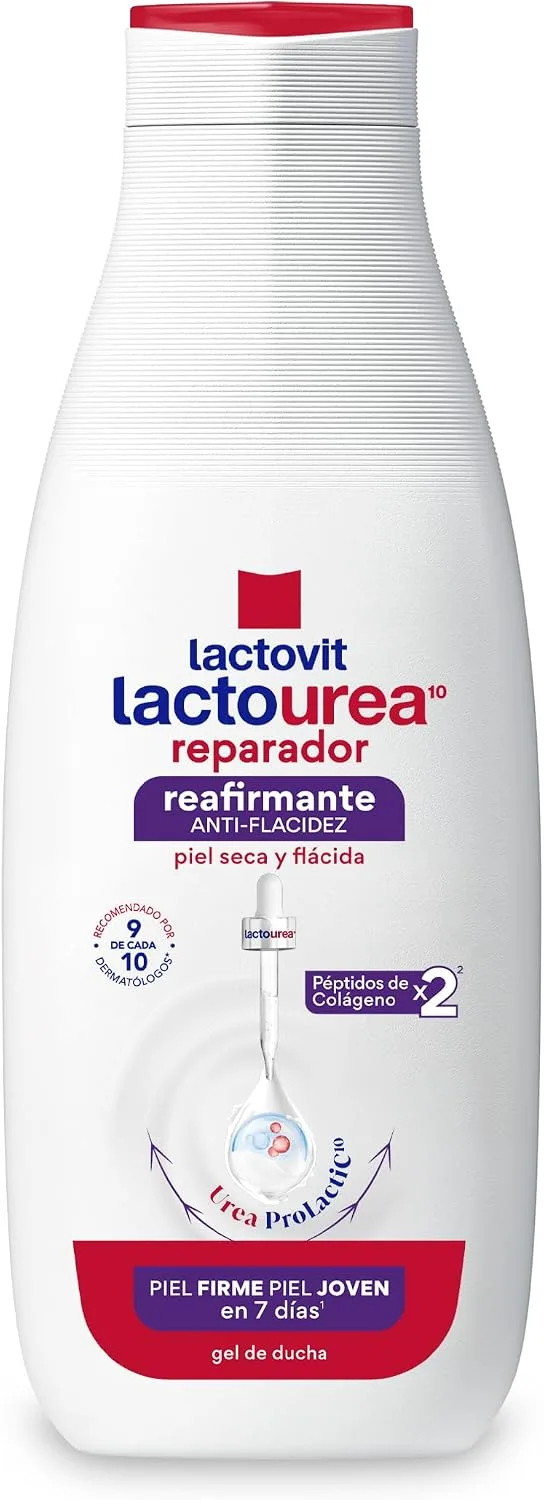 Lactovit ▫️ Gel de Banho Reafirmante Lactourea com Colagénio para Pele Seca - 550 ml