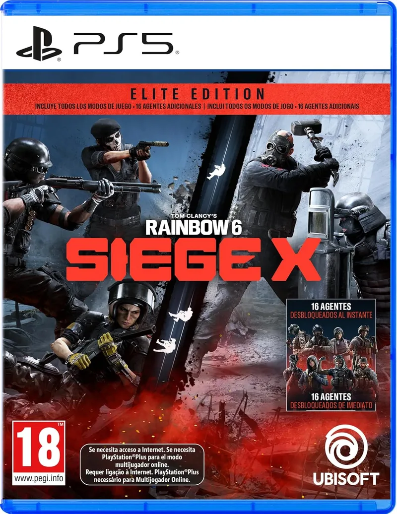 Ubisoft ▫️ Tom Clancy's Rainbow Six Siege X - Edição Elite (PS5)