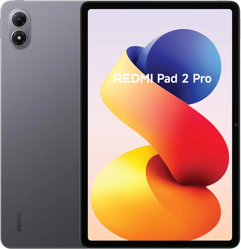 XIAOMI ▫️ REDMI Pad 2 Pro - Tablet de 12,1" 2,5K (Snapdragon 7s Gen 4, 6GB RAM, 128GB ROM, WiFi 6 + Bluetooth 5.3, Bateria de 12000 mAh, Carregador não incluído), Cinzento (Versão ES)