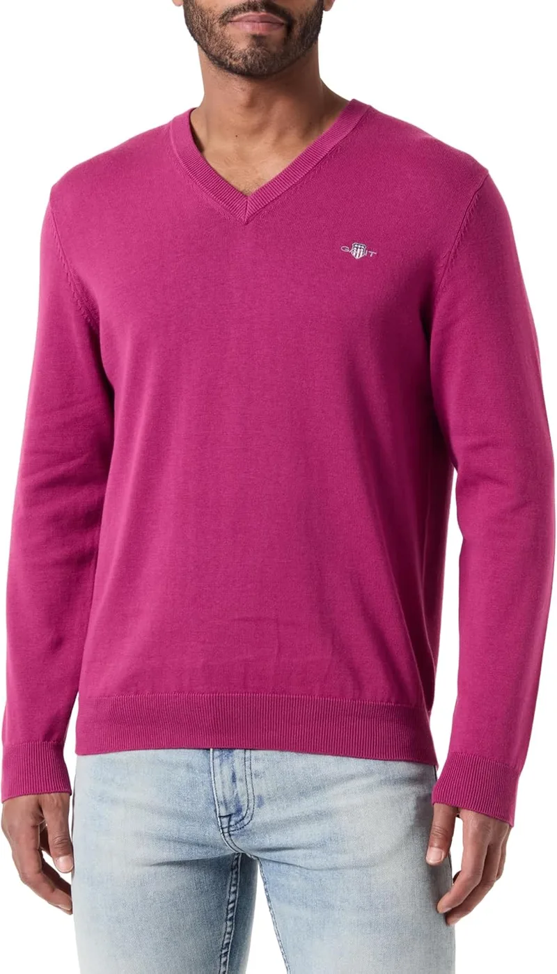 GANT ▫️ Camisola de gola em V Classic Cotton para homem