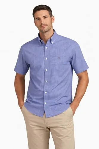 GANT ▫️ Camisa Reg Classic Poplin Gingh SS para homem 2