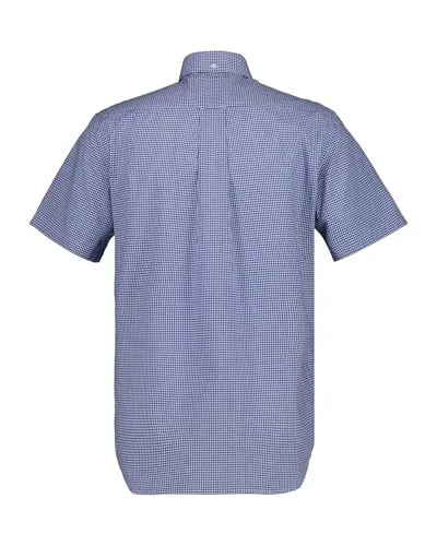 GANT ▫️ Camisa Reg Classic Poplin Gingh SS para homem 4