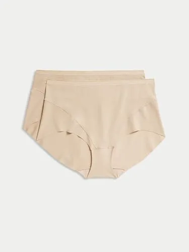 Marks & Spencer ▫️ Calcinha de controlo leve sem marcas para mulher, embalagem de 2 3