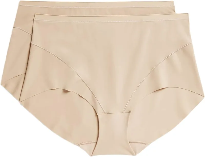 Marks & Spencer ▫️ Calcinha de controlo leve sem marcas para mulher, embalagem de 2