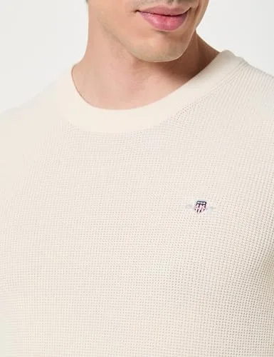 GANT ▫️ Camisola de gola em C em algodão microtexturizado para homem 2