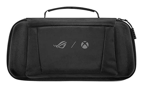 ASUS ▫️ Capa ROG Xbox Ally (2 em 1) Premium, Preta, Resistente à Água, com Compartimento Removível para Carregador, Forro em Veludo Macio 4