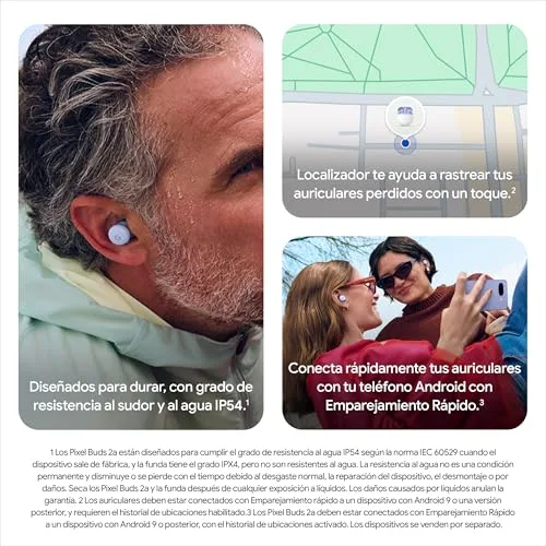 Google ▫️ Pixel Buds 2a - Auscultadores verdadeiramente sem fios 6