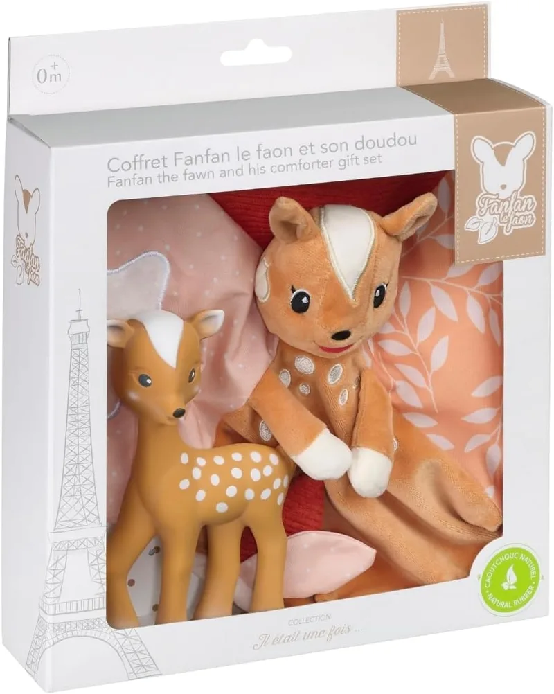 Vulli ▫️ Sophie la Girafe - Conjunto de colcha e anel de dentição FanFan The Fawn