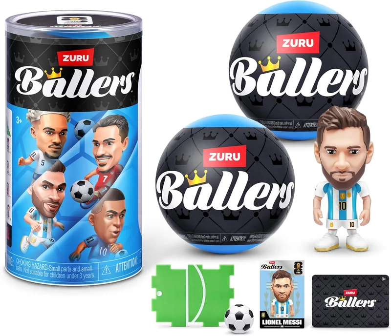 ZURU BALLERS ▫️ FIFA World Cup 2026™ / Copa do Mundo da FIFA 2026 - Ballers Série 1, Conjunto de 2 da ZURU - Figuras colecionáveis com licença da FIFA, cápsula surpresa de futebol, brinquedo para crianças a partir dos 3 anos