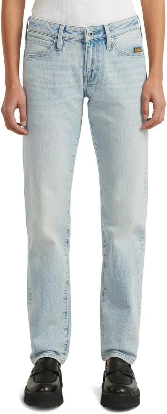 G-STAR ▫️ Calças de Ganga Lennoxx Slim Straight - Calças de Ganga para Mulher