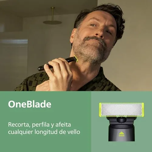 PHILIPS ▫️ Aparador multifunções 19 em 1 Série 9000 + OneBlade - Máquina de barbear e aparador de cabelo para homem, para rosto, cabeça e corpo, lâminas de aço autoafiáveis, 27 comprimentos, recarregável, MG9956/15 6