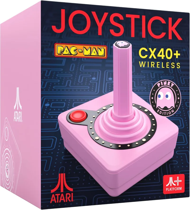 Plaion ▫️ Joystick sem fios Pac-Man CX40+ Rosa