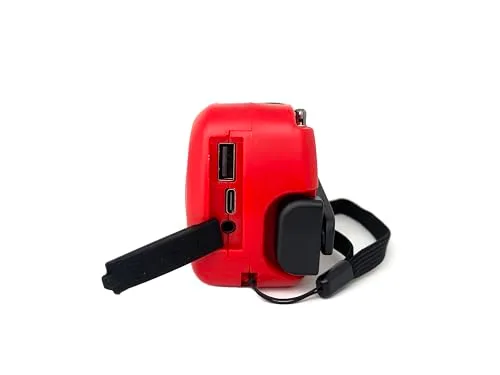 MI DUENDE MÁGICO ▫️ Rádio solar portátil com AM/FM, alarme SOS e dínamo de manivela, carregador USB para telemóvel, lanterna LED, alarme sonoro de emergência (powerbank recarregável de 6000 mAh) 4